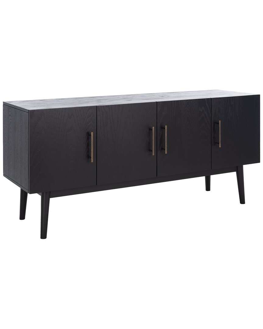 Safavieh Couture Doderick Mid-century Media Stand In Black