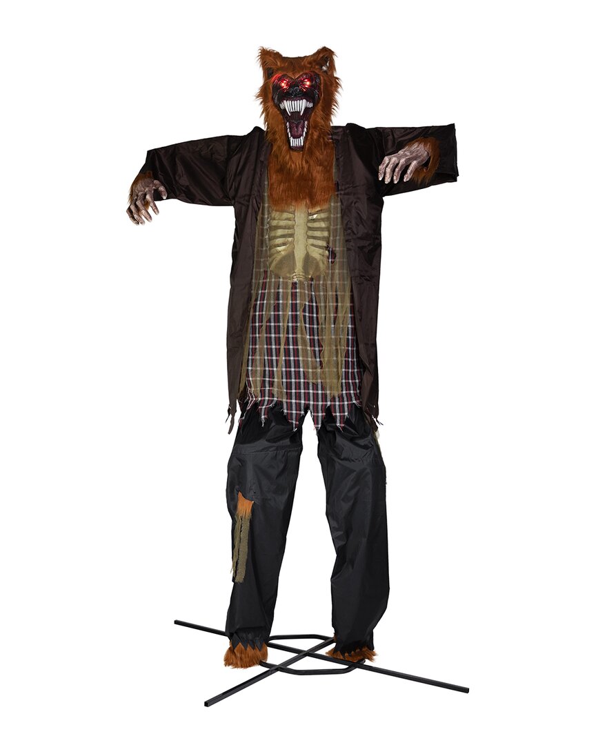 Northlight 12ft Lighted & Animated Talking Werewolf Outdoor Halloween  Decoration In Brown