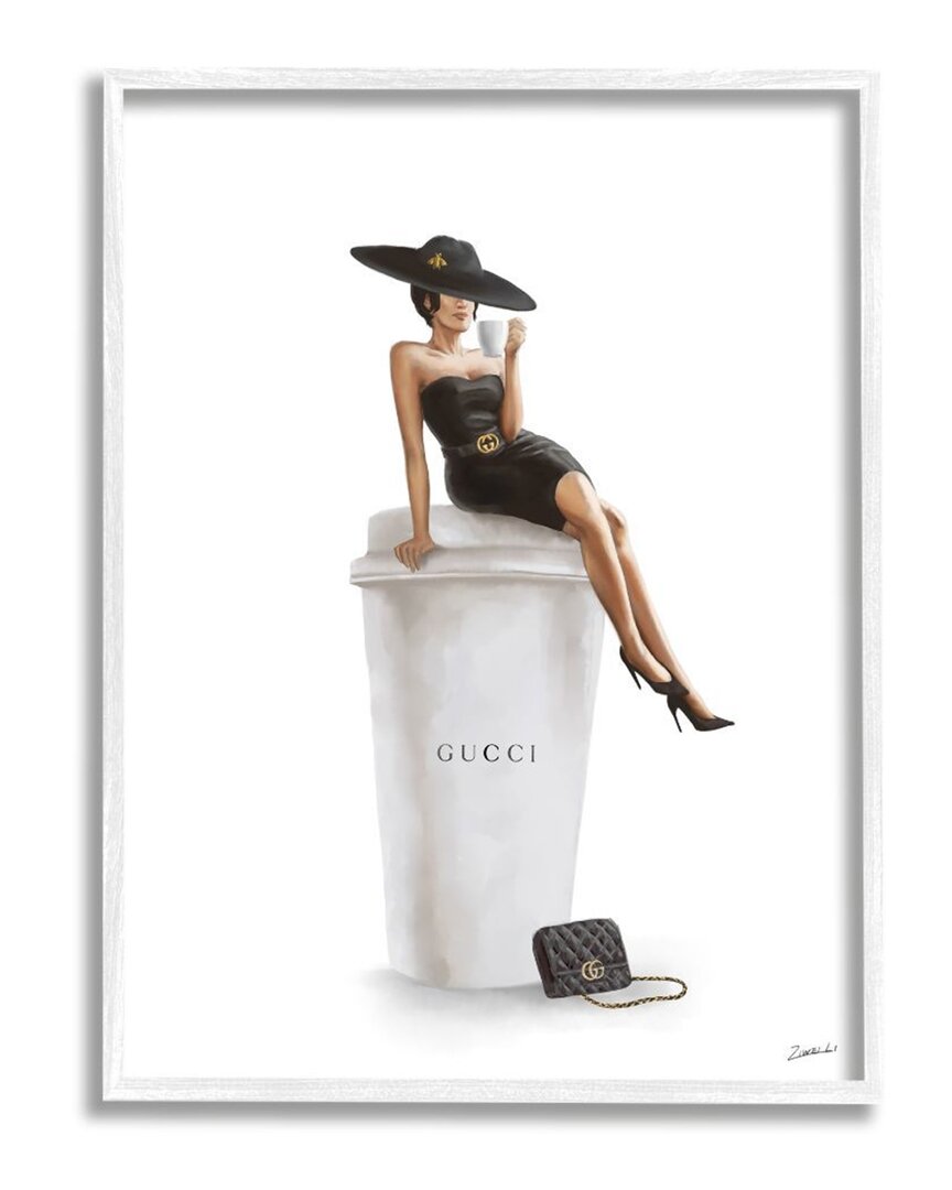 Stupell Gucci Coffee Wall Art In White
