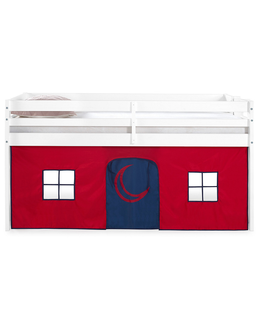Alaterre Jasper Twin Junior Loft Bed In Red