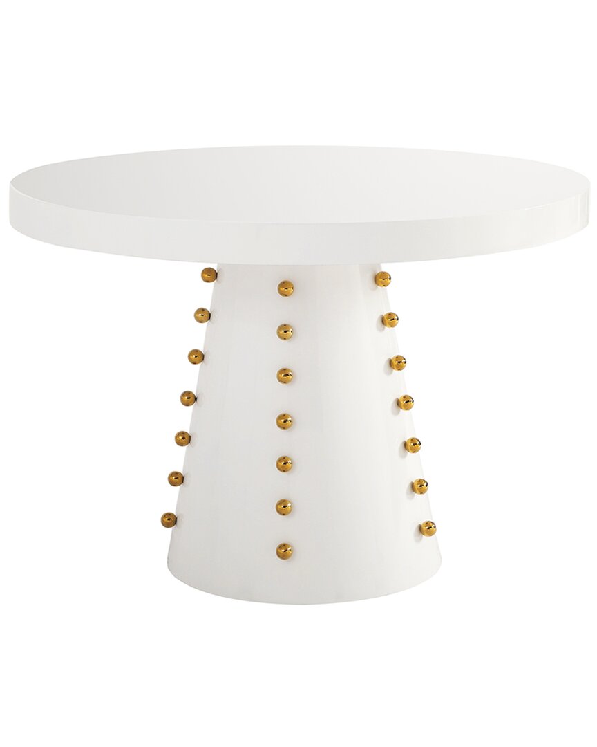 Tov Furniture Janice Lacquer Dinette Table In White