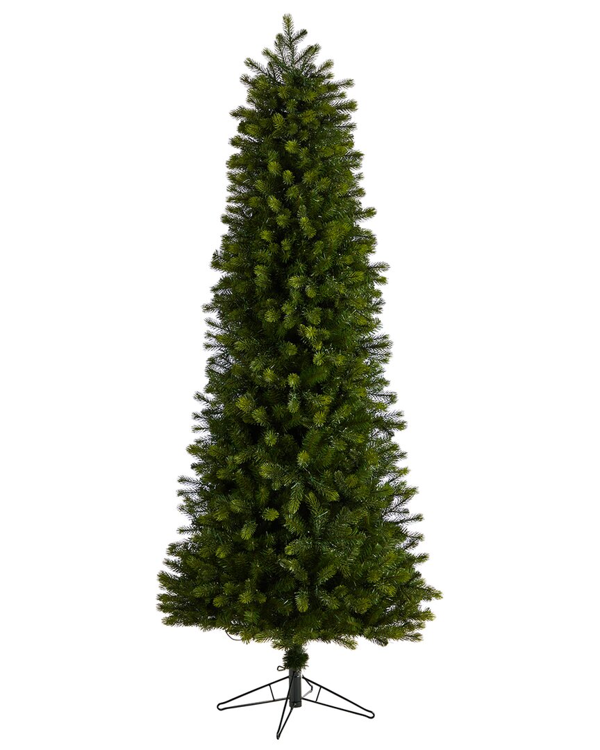 Nearly Natural 7.5ft. Slim Colorado Mountain Spruce Artificial Christmas Tree In Green