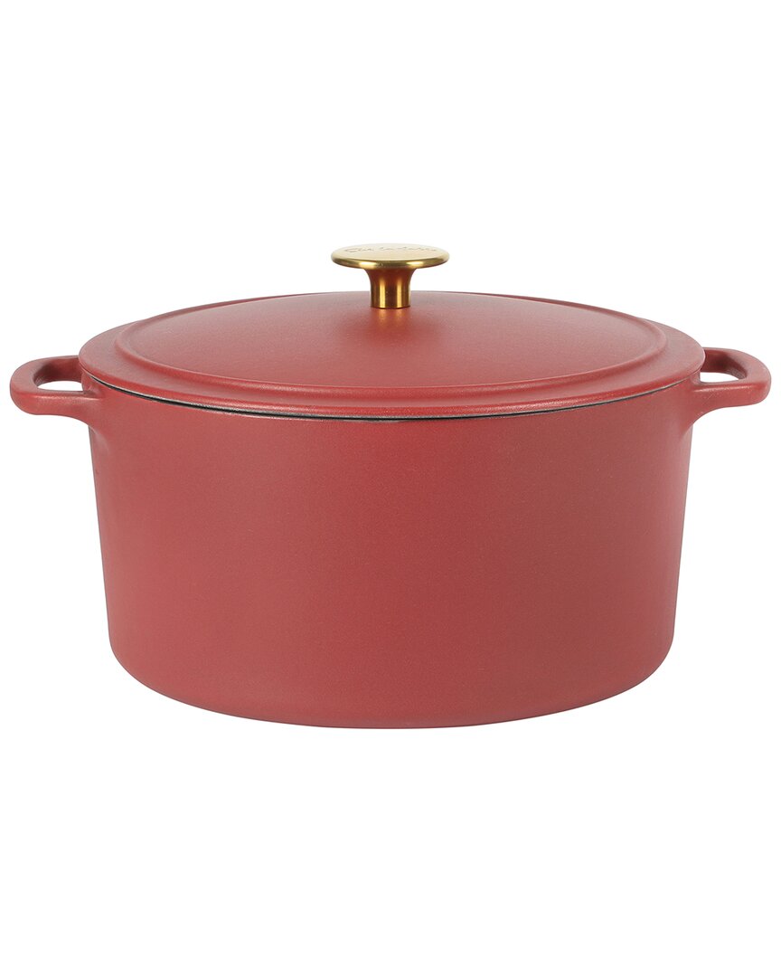 Sur La Table Millau Brick 5.5qt Enameled Cast Iron Dutch Oven With Lid In Red