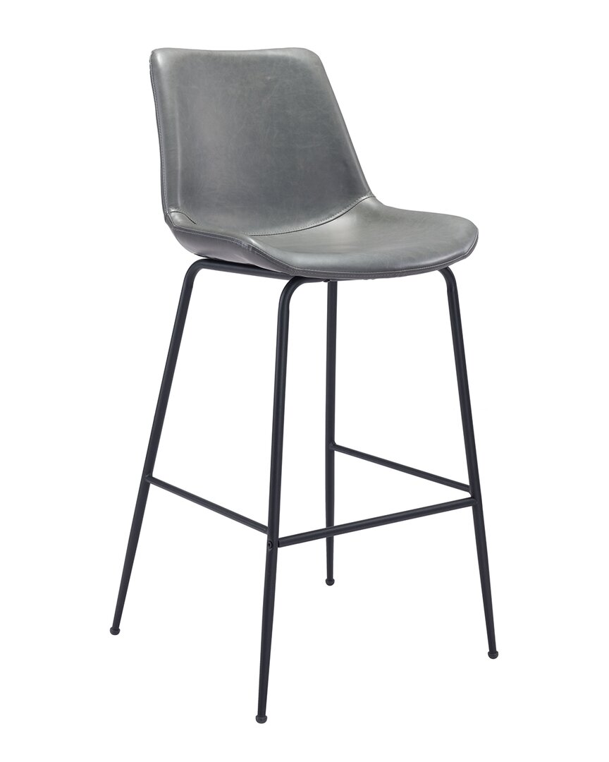 Zuo Modern Byron Bar Chair In Grey