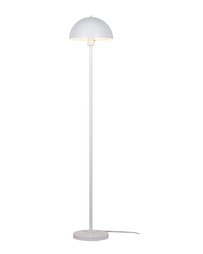 Kenroy Home Vega Dome Floor Lamp In White