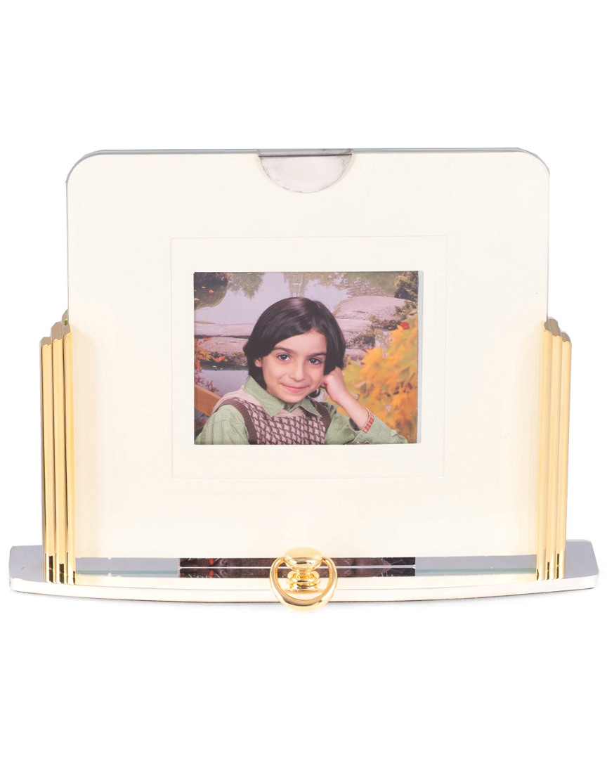Bey-berk Two-tone Silver-plated Picture Frame