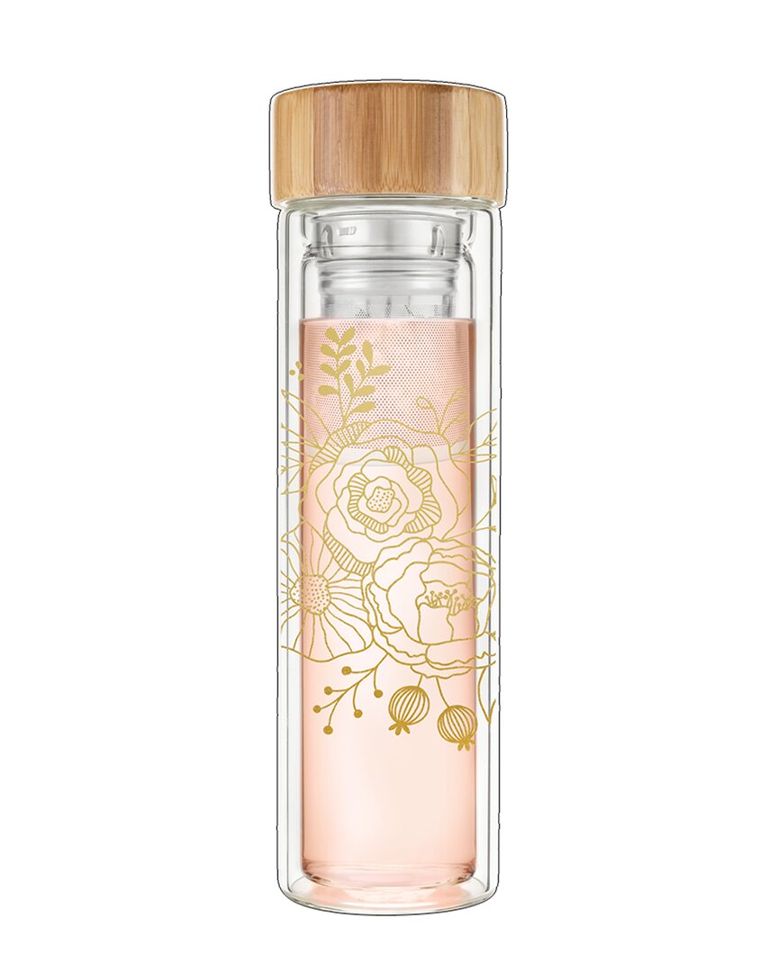 PINKY UP PINKY UP BLAIR BOUQUET GLASS TRAVEL INFUSER MUG