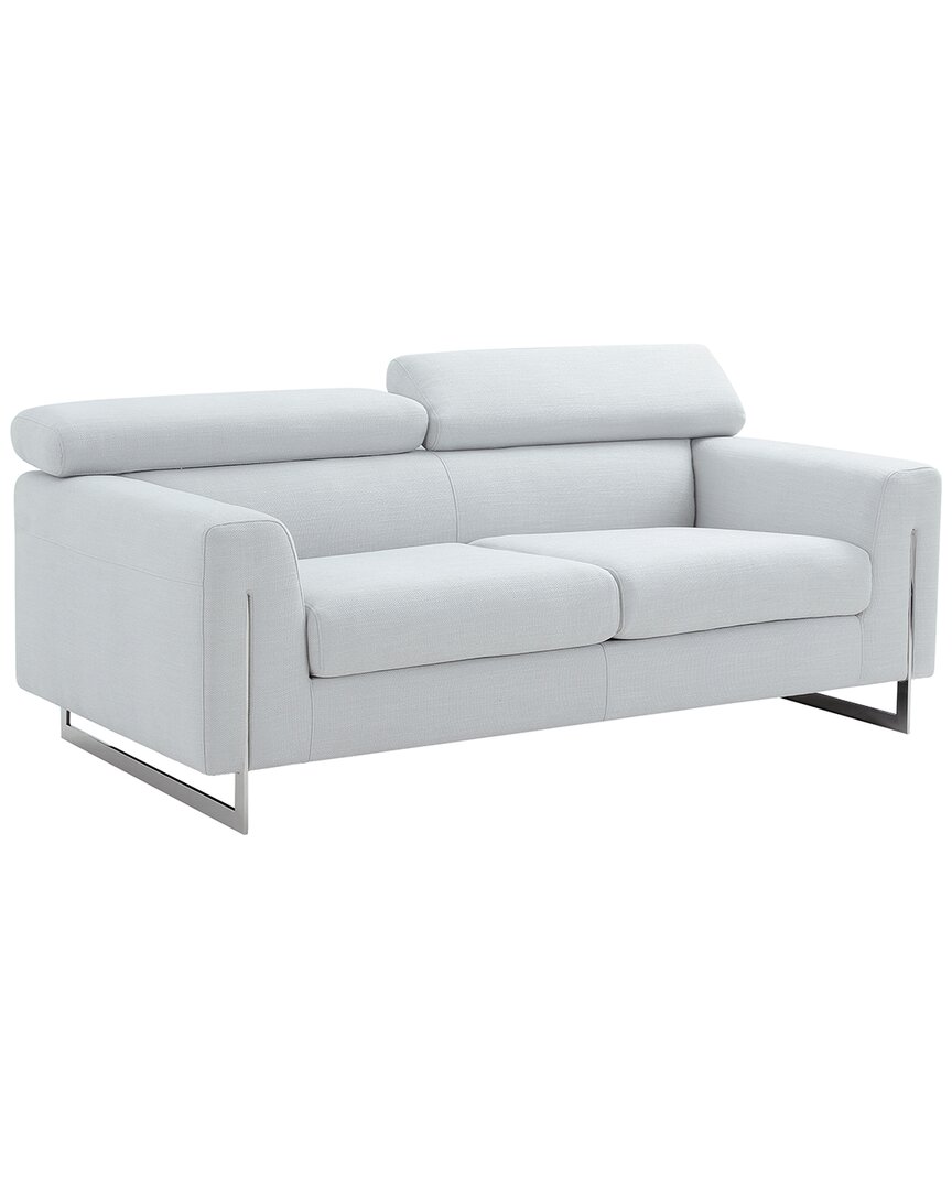 Pasargad Home Serena Modern Sofa In Silver