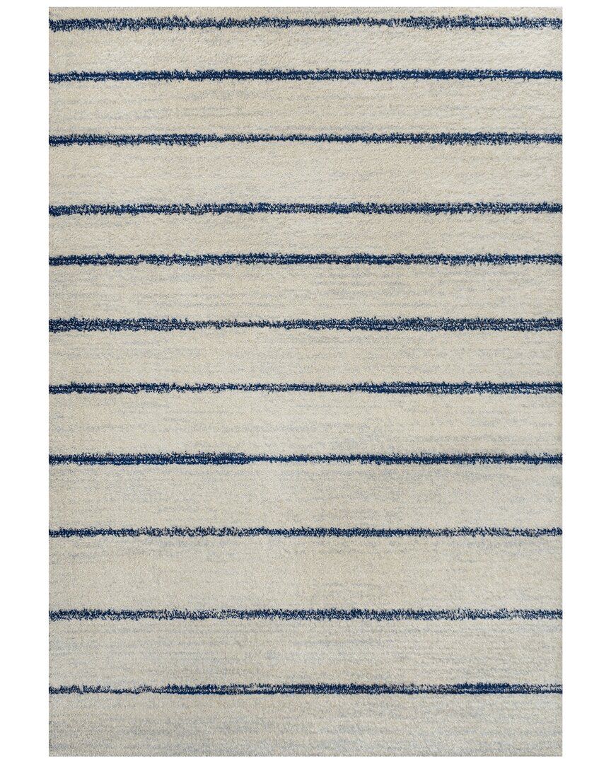Jonathan Y Williamsburg Minimalist Stripe Polypropylene Rug In White