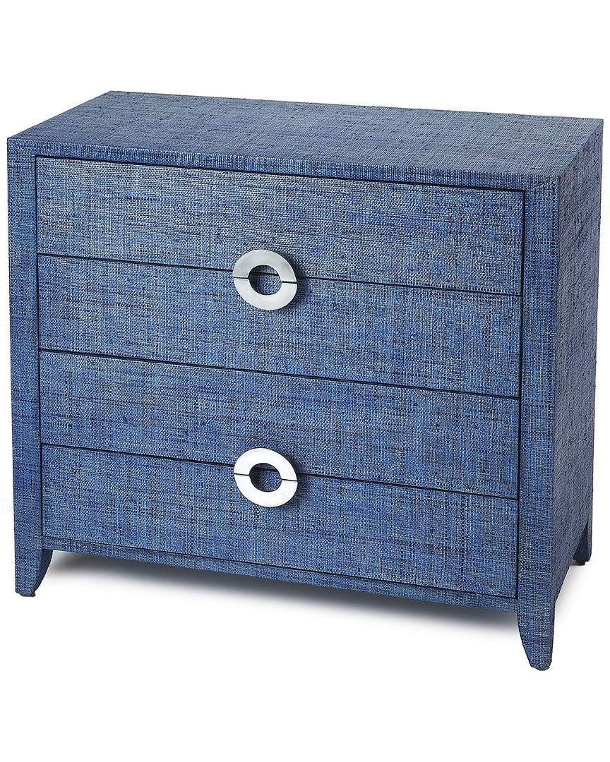 Butler Specialty Company Butler Specialty Amelle Blue Raffia Accent Chest