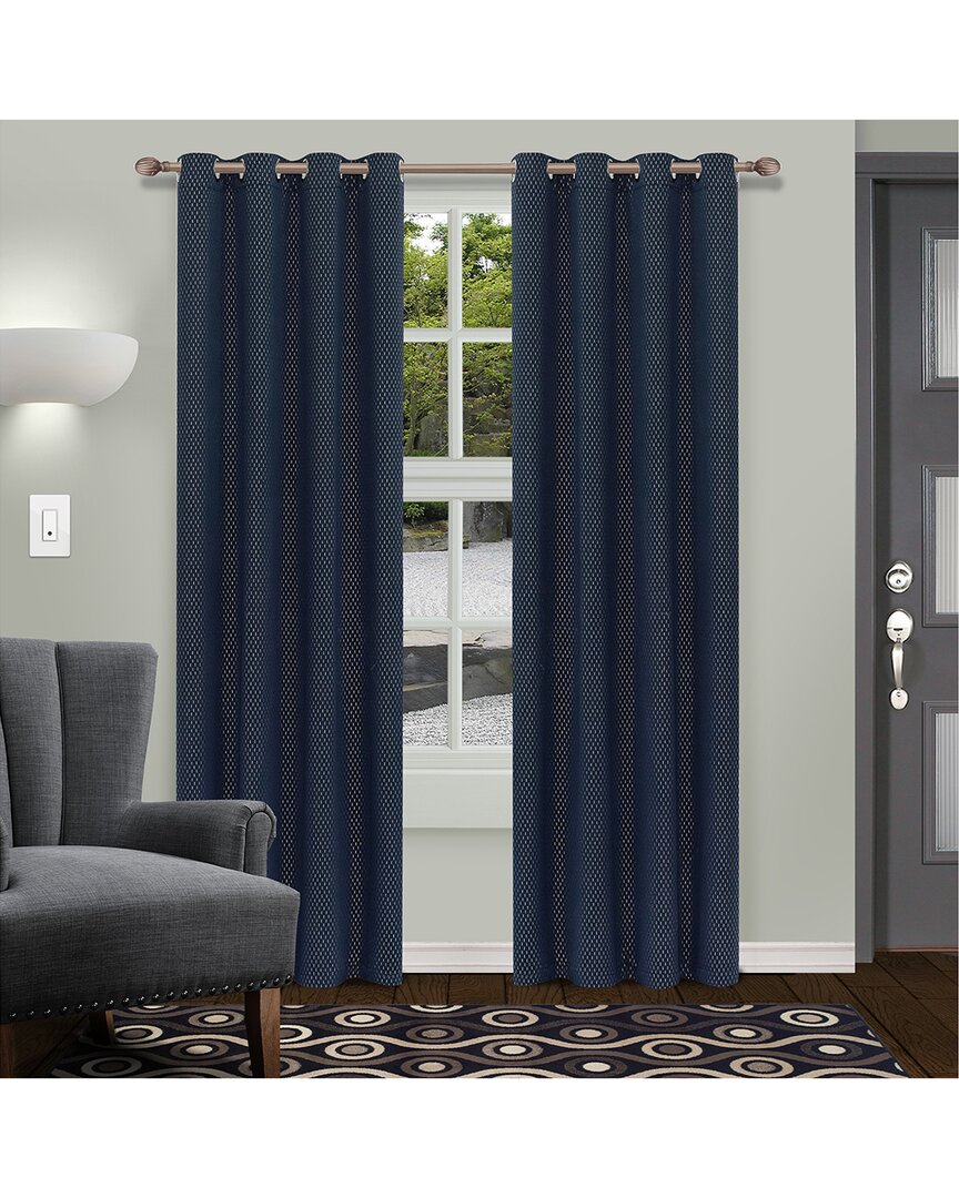 Superior Shimmer Insulated Thermal Blackout Grommet Curtain Panel Set