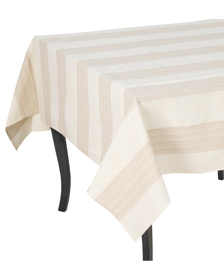French Home Striped Tablecloth In Pink