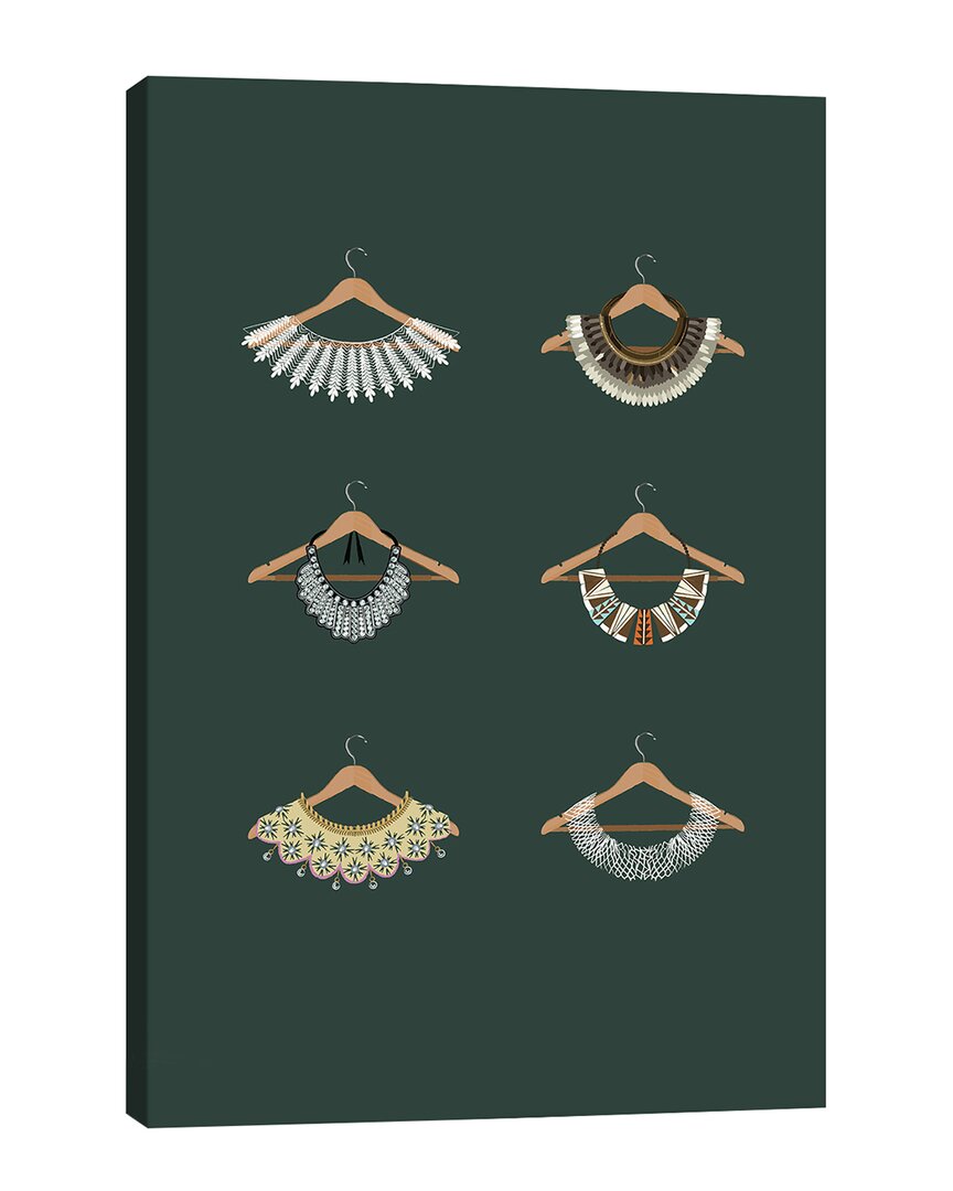 Icanvas Rbg Collars Illustration Wall Art By Holly Van Wyck