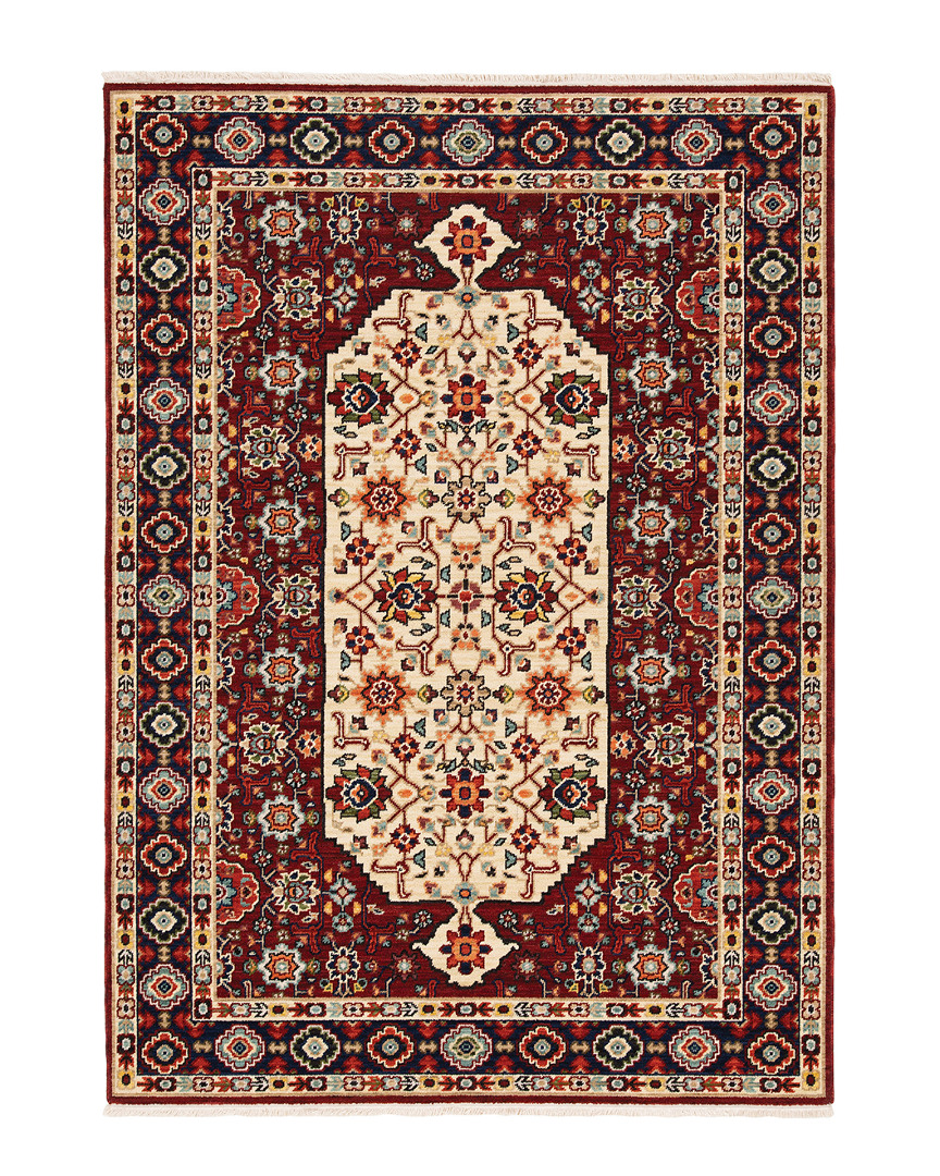Stylehaven Lakeview Traditional Wool-blend Rug In Red