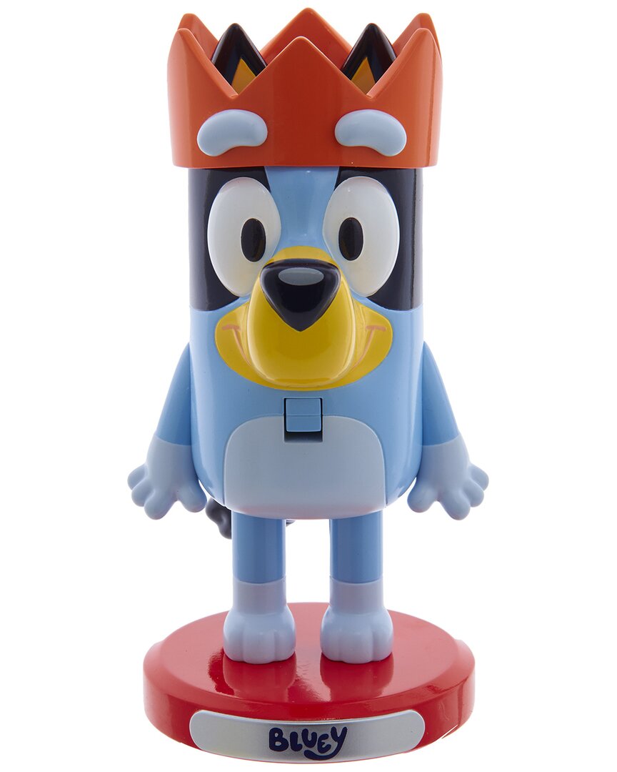 Kurt Adler 6-inch Bluey Chubby Nutcracker In Blue