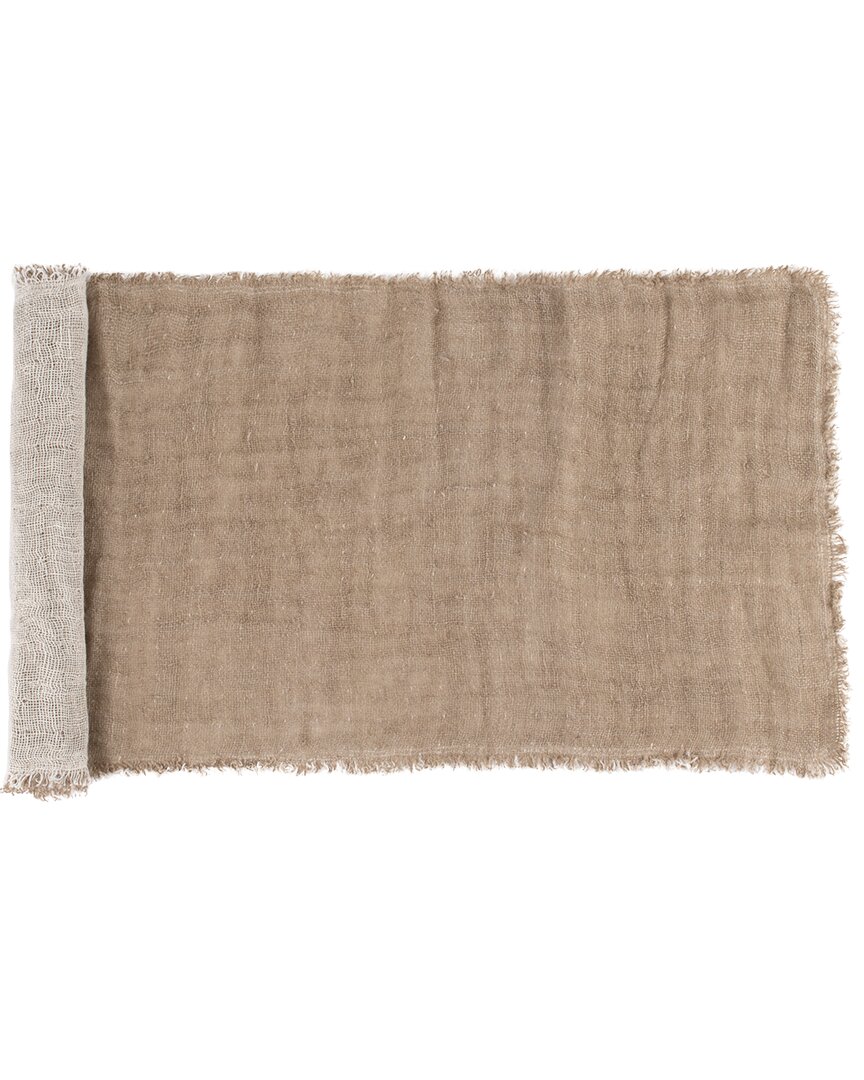 AMITY HOME AMITY HOME ASHFORD 108IN LINEN TABLE RUNNER