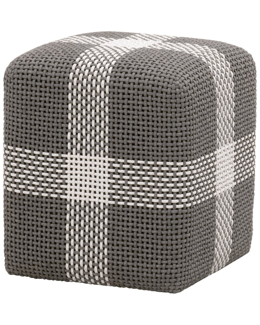 Shop Essentials For Living Cross Accent Cube In Grey