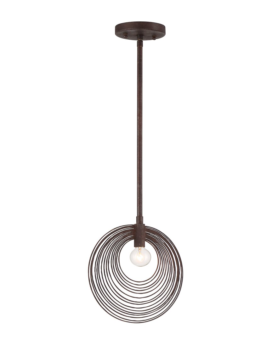 Crystorama 1-light Solaris Semi Flush Mount In Bronze