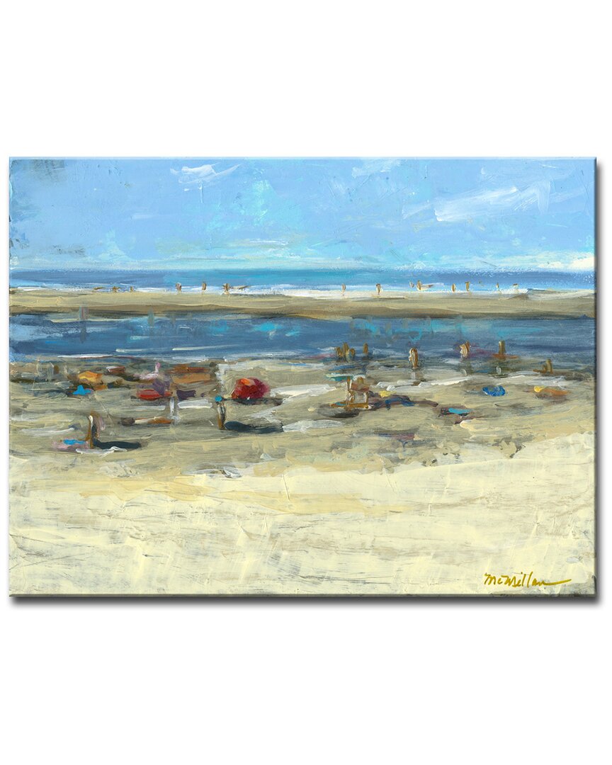 Ready2hangart Day At The Shore Wrapped Canvas Wall Art By Leslie Owens