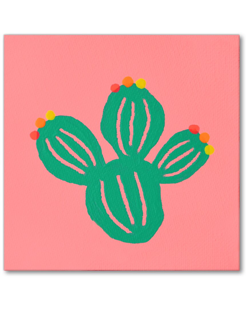 Ready2hangart Cactus Wrapped Canvas Wall Art By Lisa Kaw