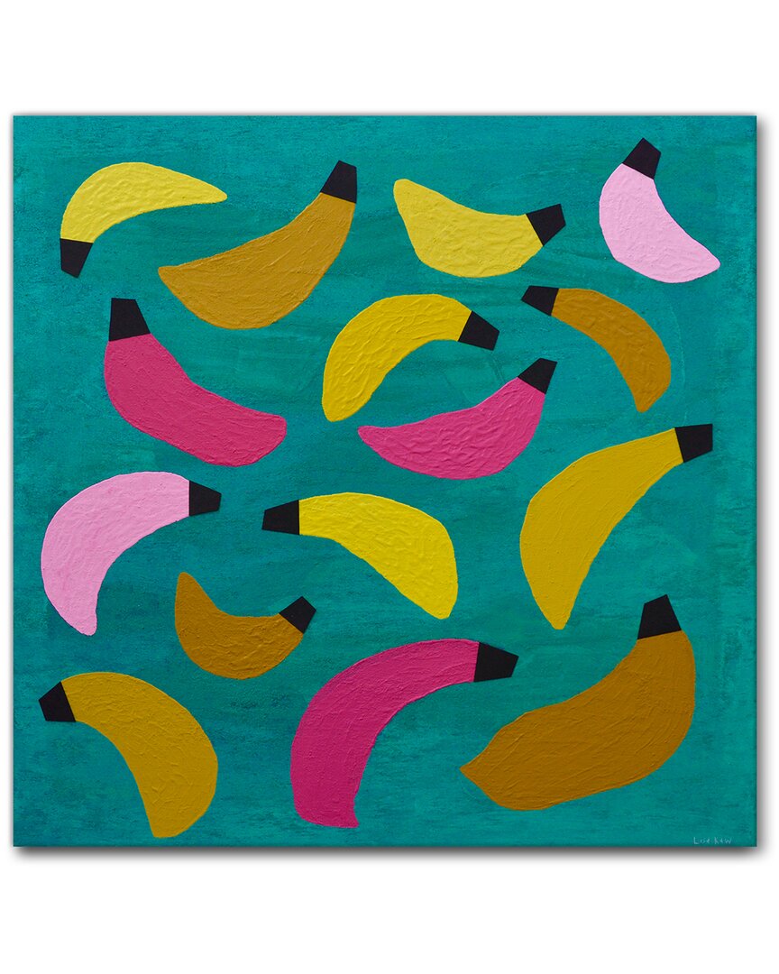 Ready2hangart Totally Bananas Wrapped Canvas Wall Art By Lisa Kaw