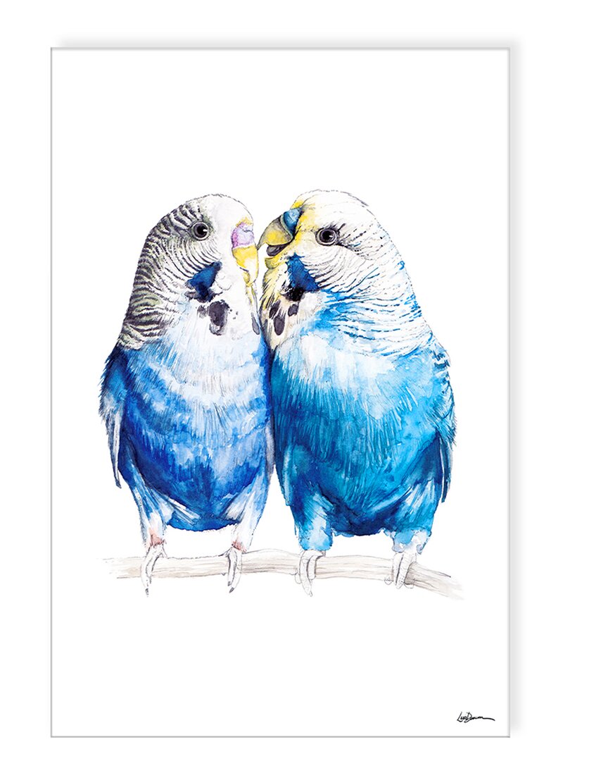 Ready2hangart Lovebirds Wrapped Canvas Wall Art By Laurie Duncan