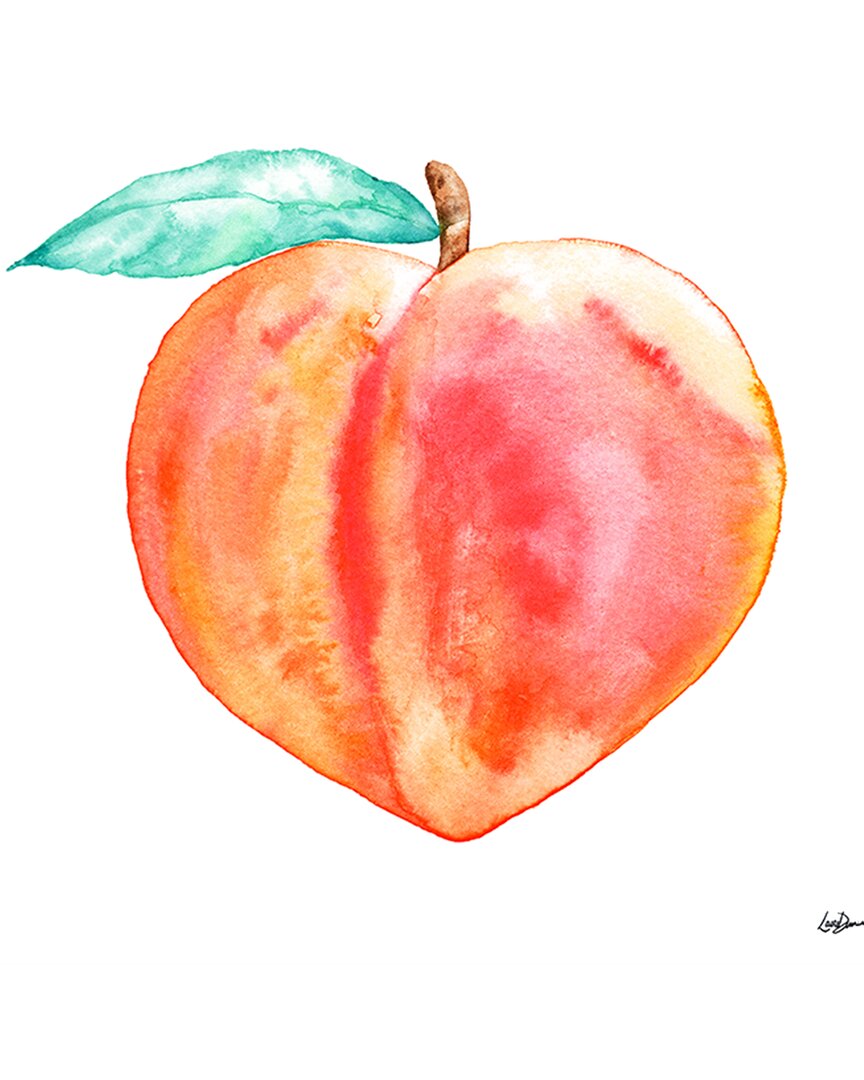 Ready2hangart Peachy Keen Wrapped Canvas Wall Art By Laurie Duncan