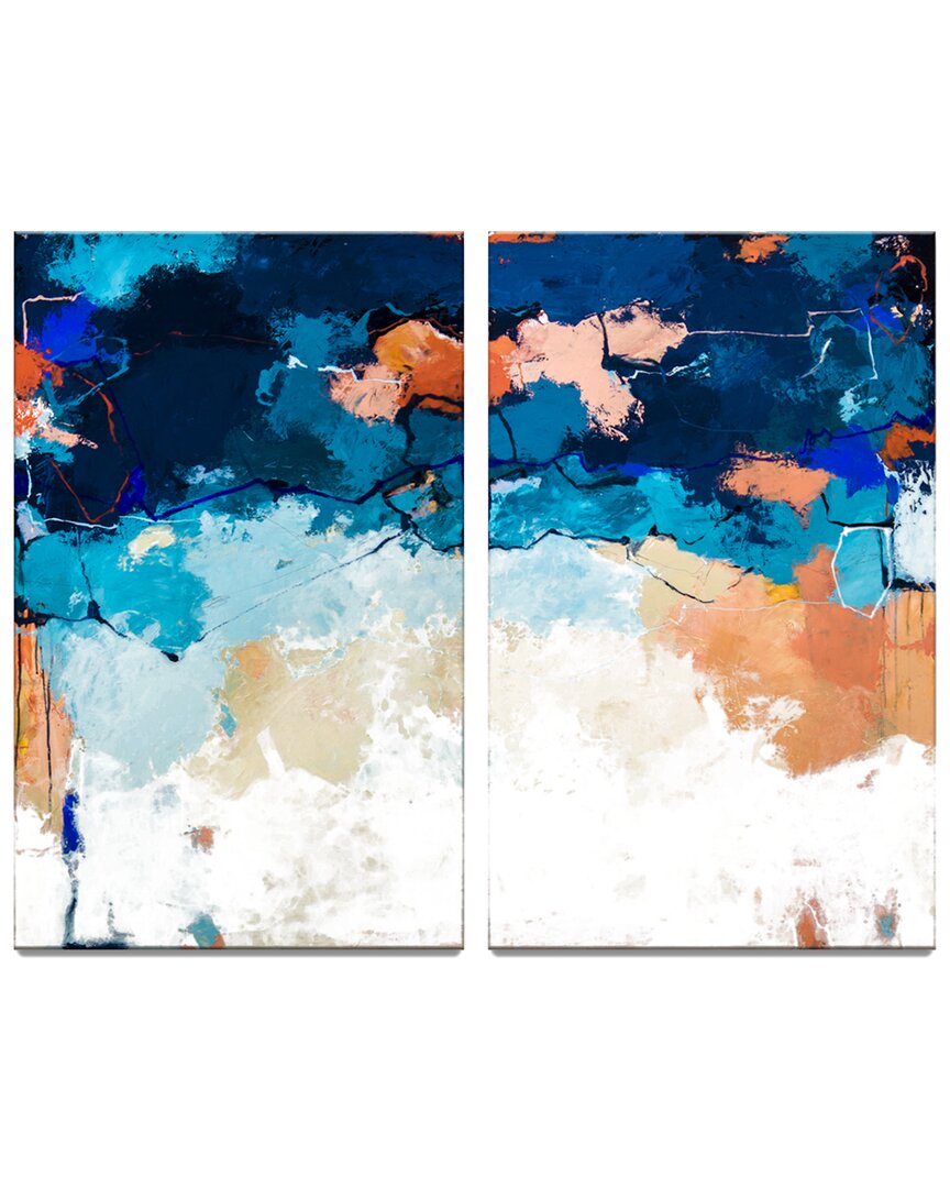 Ready2hangart Summer Fiesta I & Ii Wrapped Canvas Wall Art By Lynn Byrd