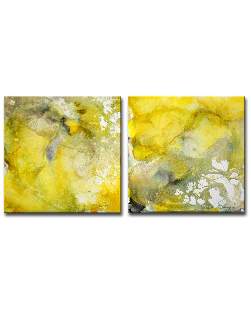 Ready2hangart Glimmer I/ii Wrapped Canvas Wall Art By Norman Wyatt