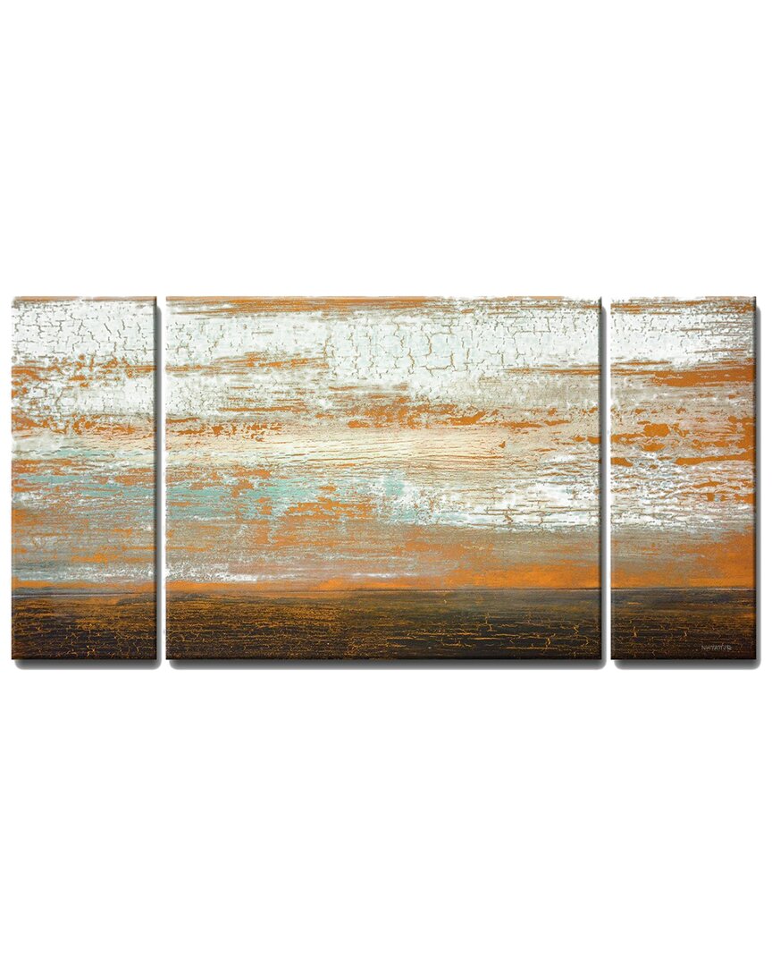 Ready2hangart Desert Flats 3pc Wrapped Canvas Wall Art By Norman Wyatt