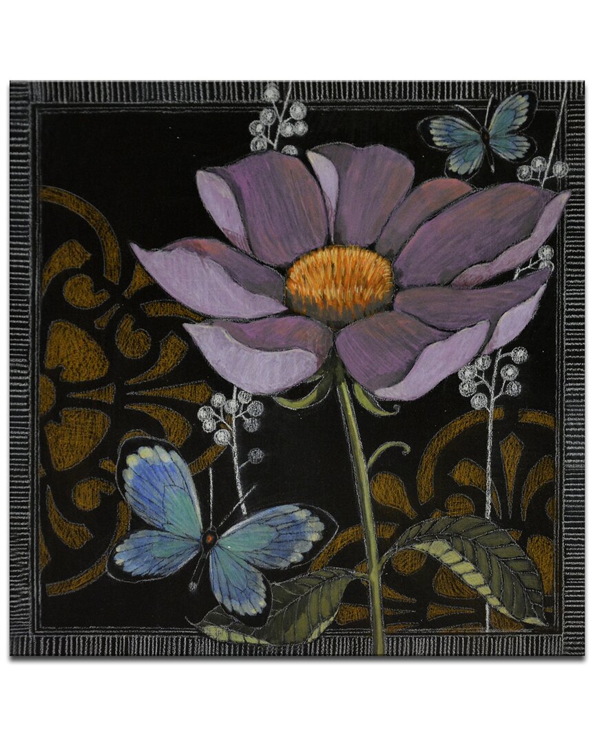 Ready2hangart Gilt Slate Flora I Wrapped Canvas Wall Art By Norman Wyatt