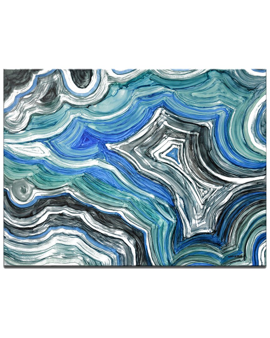 Ready2hangart Cool Agate Wrapped Canvas Wall Art By Norman Wyatt