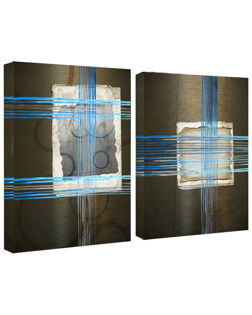 Ready2hangart Abstract Spa Xxvi 2pc Wrapped Canvas Wall Art By Tristan Scott