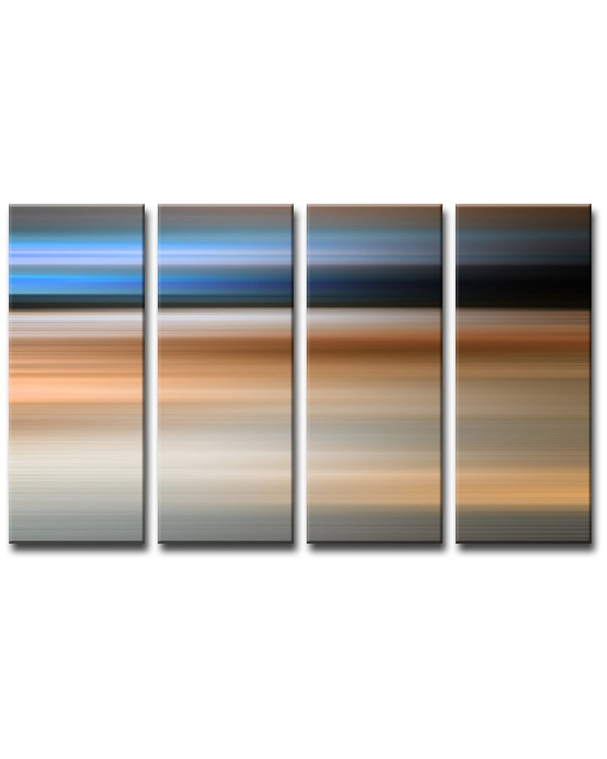 Ready2hangart Blur Stripes Xlv 4pc Wrapped Canvas Wall Art By Tristan Scott