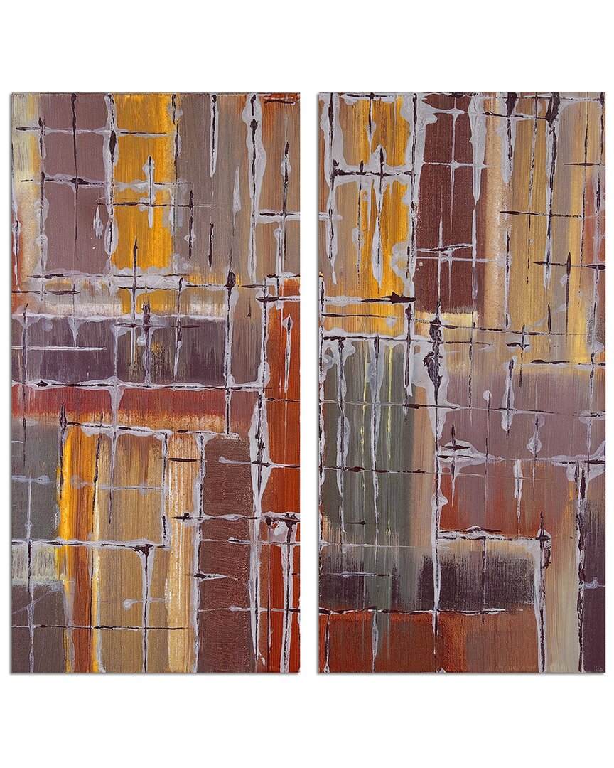 Ready2hangart Bueno Exchange Lxvii 2pc Wrapped Canvas Wall Art By Tristan Scott