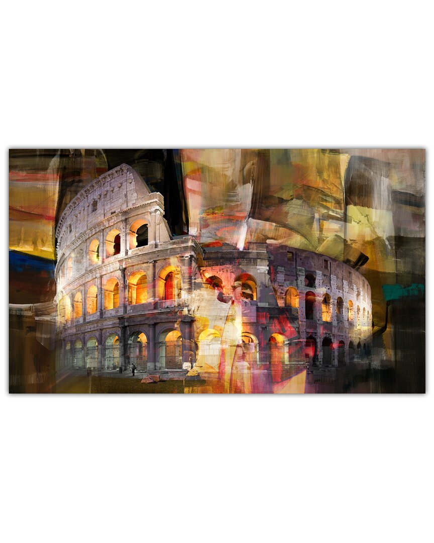 Ready2hangart Coliseum Di Roma Wrapped Canvas Wall Art