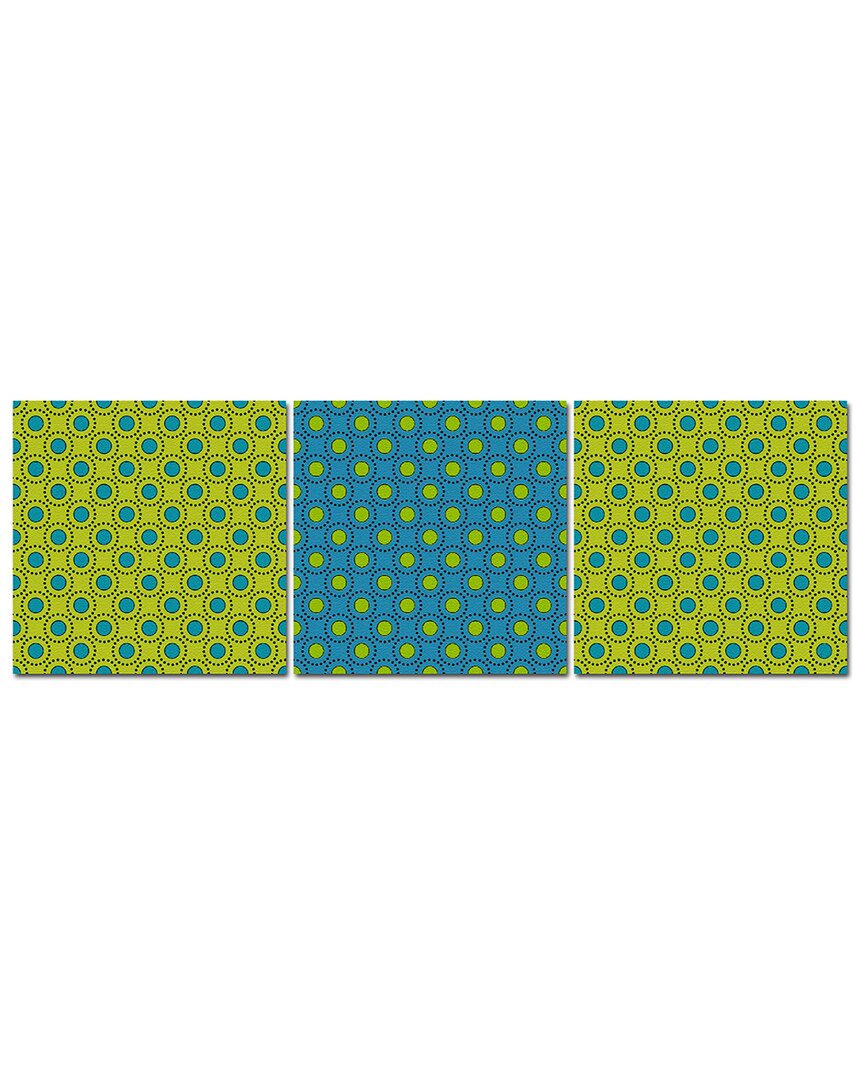 Ready2hangart Geometric Study Xii 3pc Wrapped Canvas Wall Art By Tristan Scott