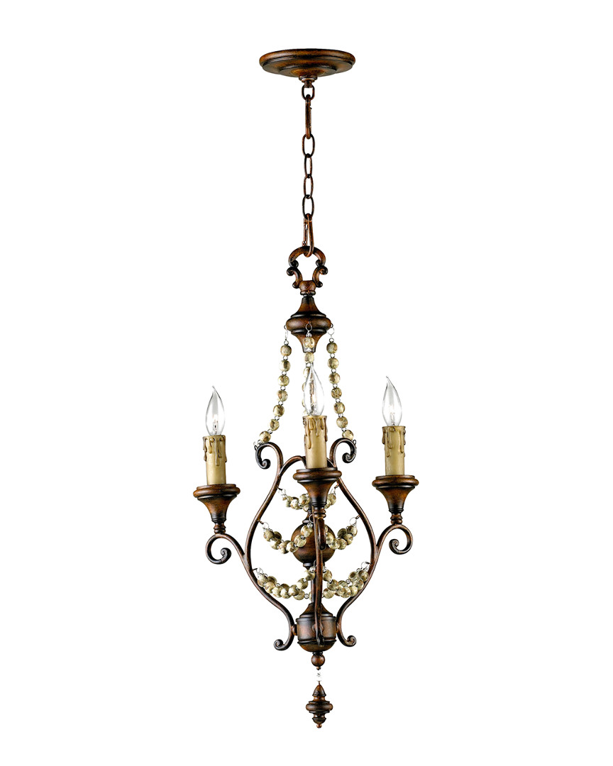Cyan Design Meriel 3 Light Chandelier - Rust