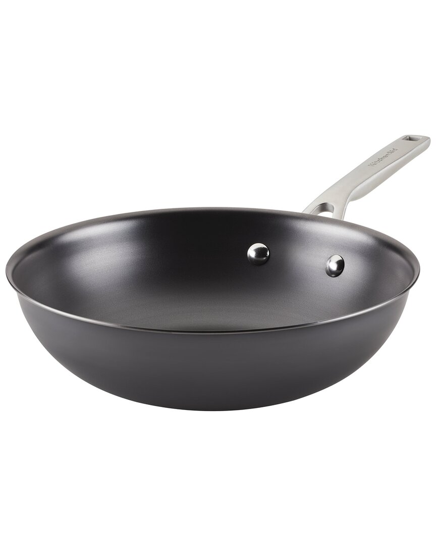 Kitchenaid Nitro 10" Carbon Steel Stir Fry Pan In Black