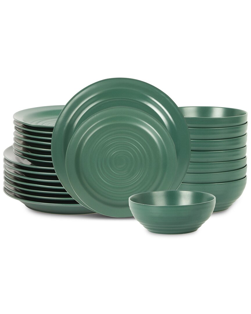 Stone Lain Orbit 24pc Stoneware Dinnerware Set