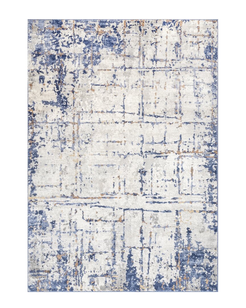 Nuloom Mabel Contemporary Faded Abstract Rug In Blue