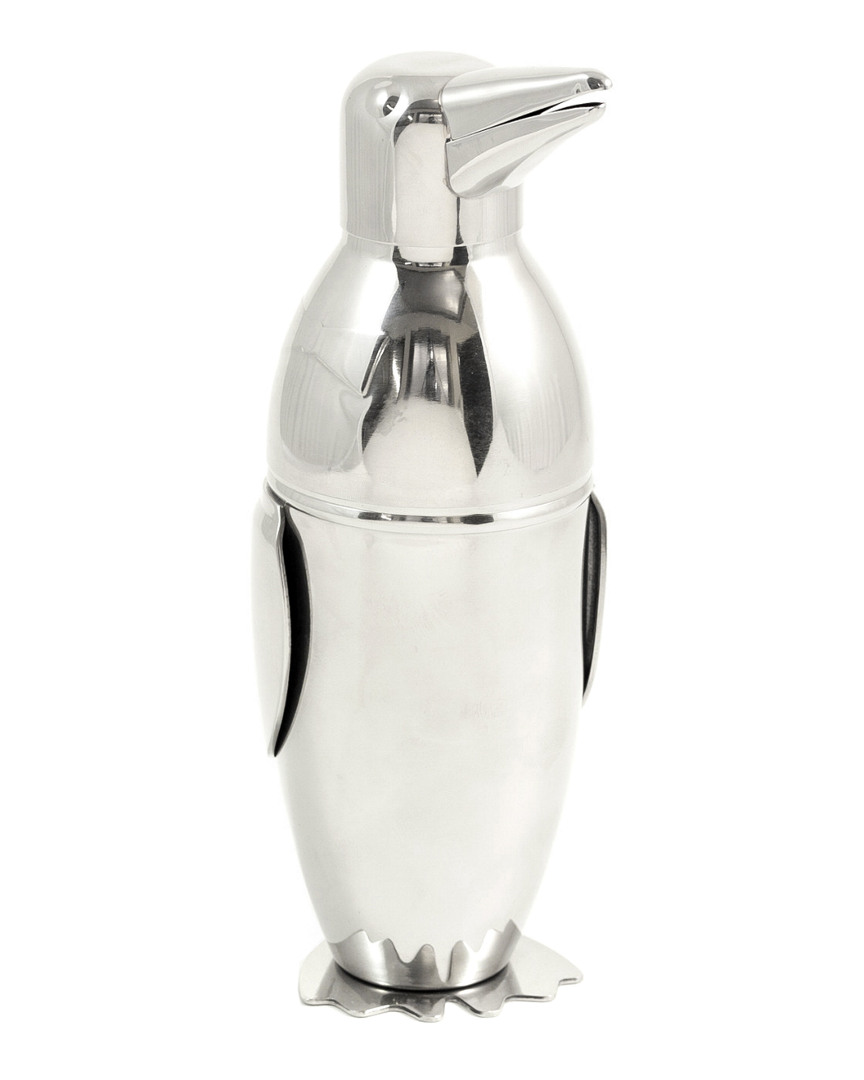 Bey-berk Stainless Steel 17oz Penguin Design Shaker