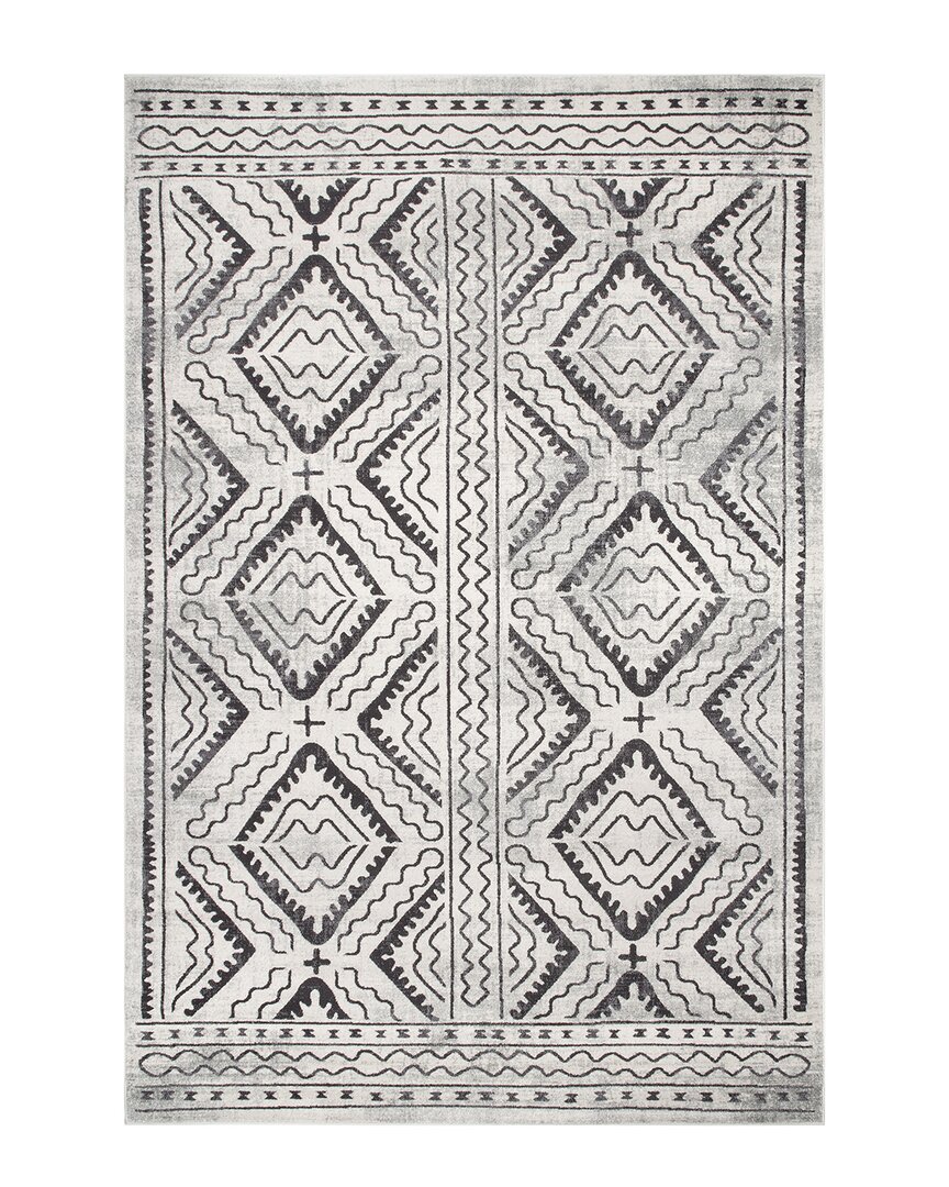 Nuloom Spencer Aztec Trellis Rug In Ivory