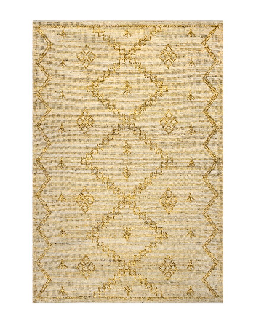 Nuloom Handmade Moroccan Julianne Jute Rug In Beige