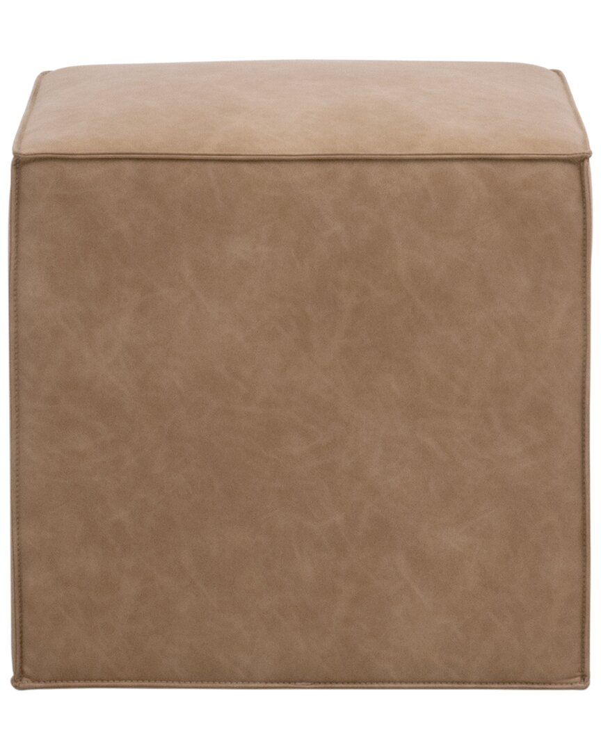 Essentials For Living Knox Accent Cube In Brown