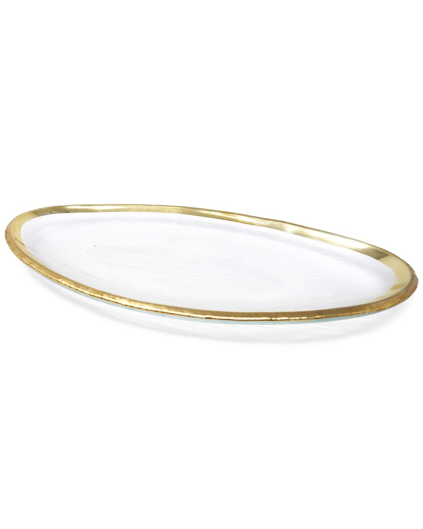 Vivience Oval Glass Tray