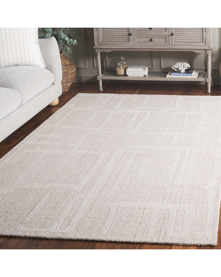Safavieh Abstract Neutral Loom Hand-tufted Wool Rug In Neutral