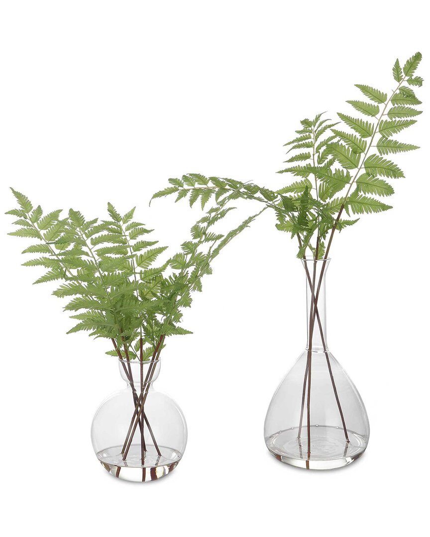 Uttermost Set Of 2 Country Ferns In Green