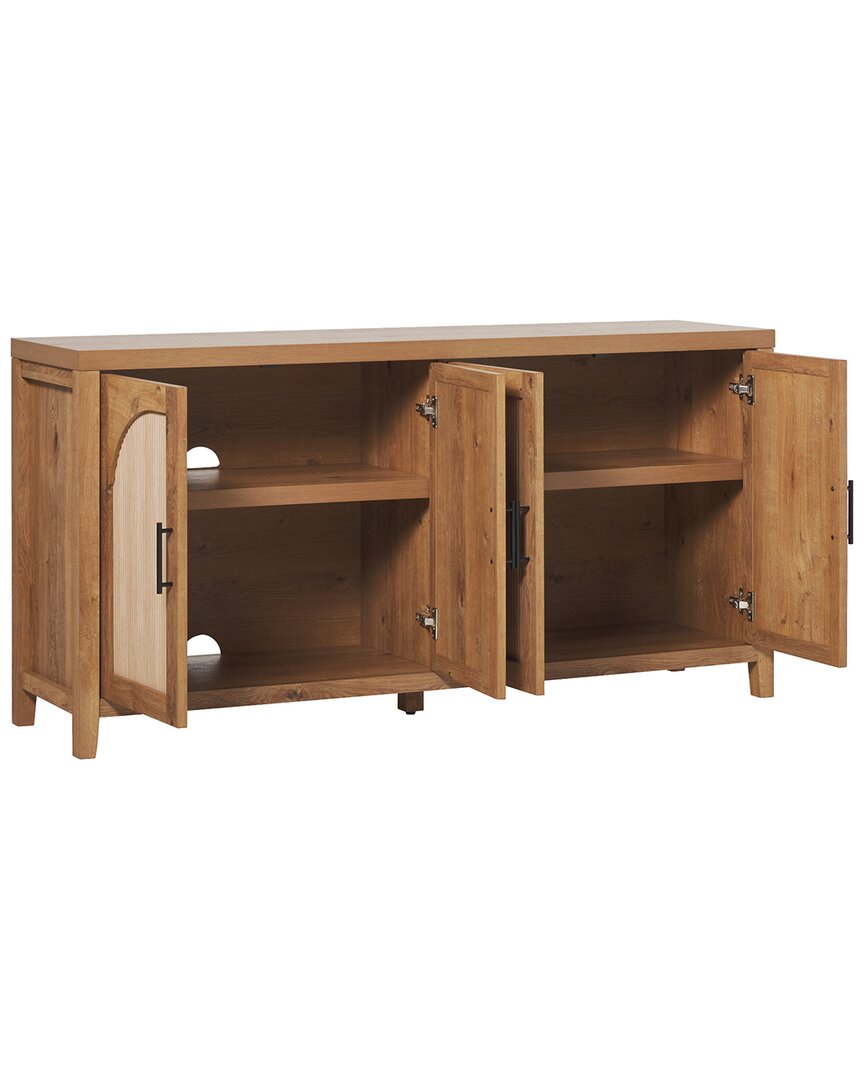 Walker Edison Modern 60in Reeded Sideboard With Arched Doors
