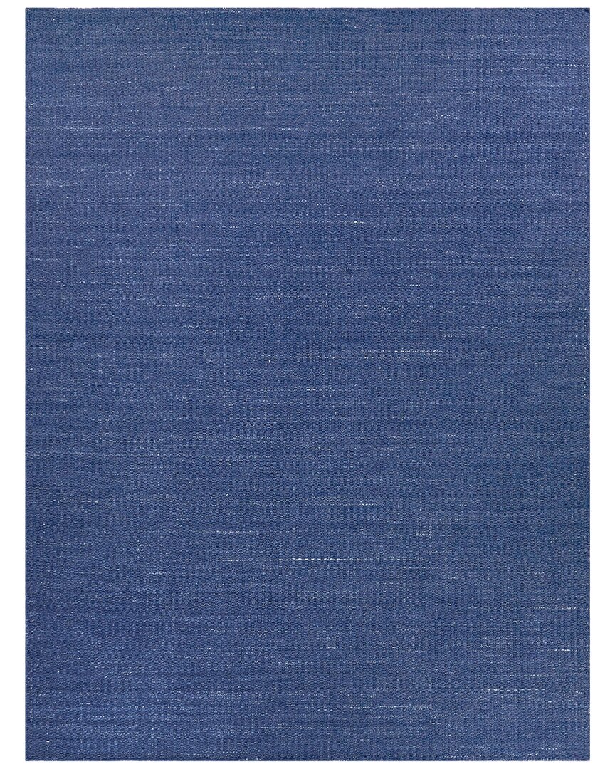 Exquisite Rugs Gamma Flatweave Pet Yarn Area Rug In Navy